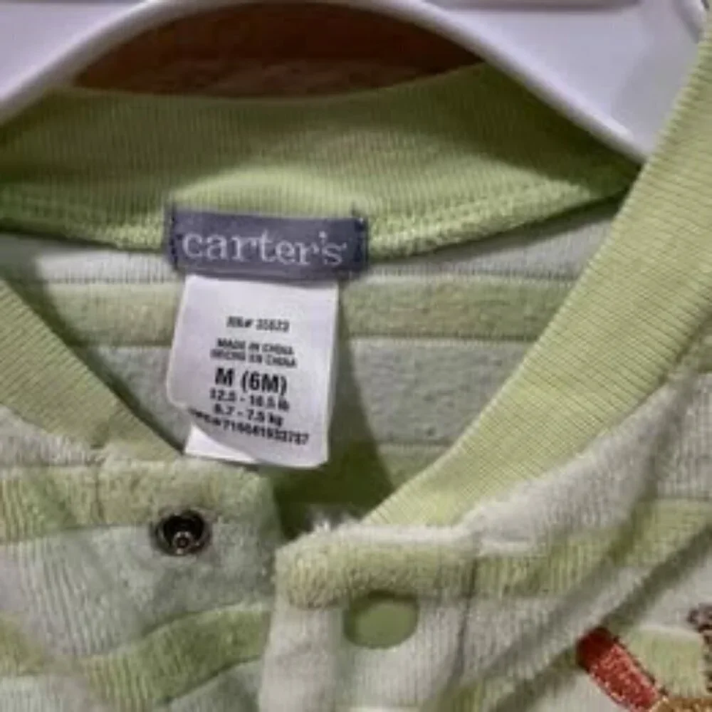 VINTAGE Carters 6m terry cloth one piece